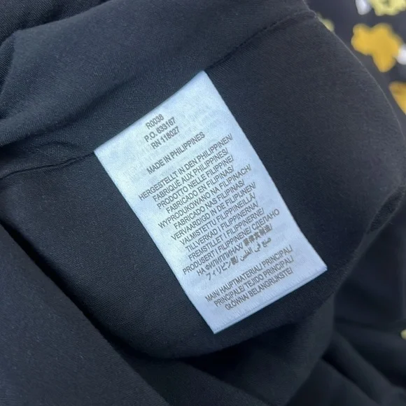 NWT Boden Victoria Skirt Pleated Black Yellow Floral Lined 20 / 22 - Picture 8 of 11